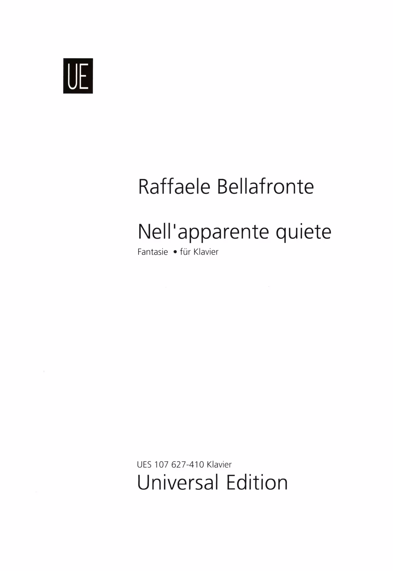 Nell'apparente quiete